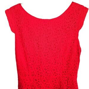 Amelia 10 Red Lace Women's Sleeveless Sun Dress Miss Size Medium M